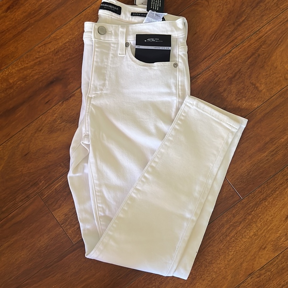 Banana republic white jeans